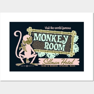 World Famous Monkey Room Vintage Spokane Washington Posters and Art